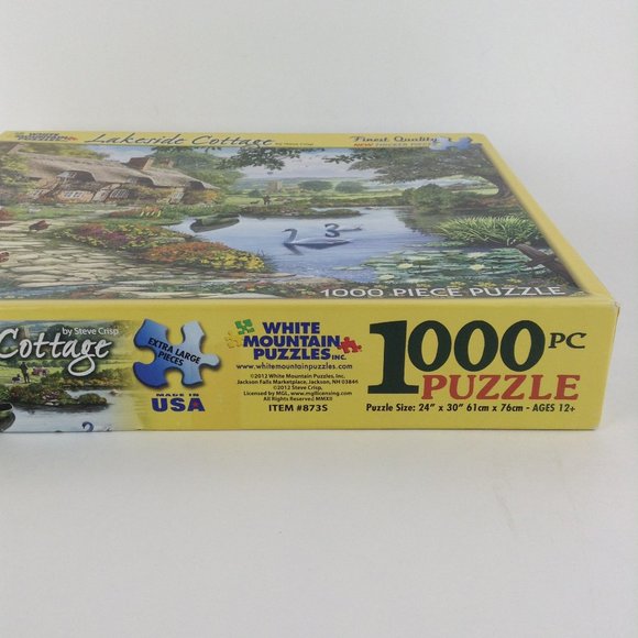 1000 Piece Jigsaw Puzzle Lakeside Cottage - Picture 8 of 12